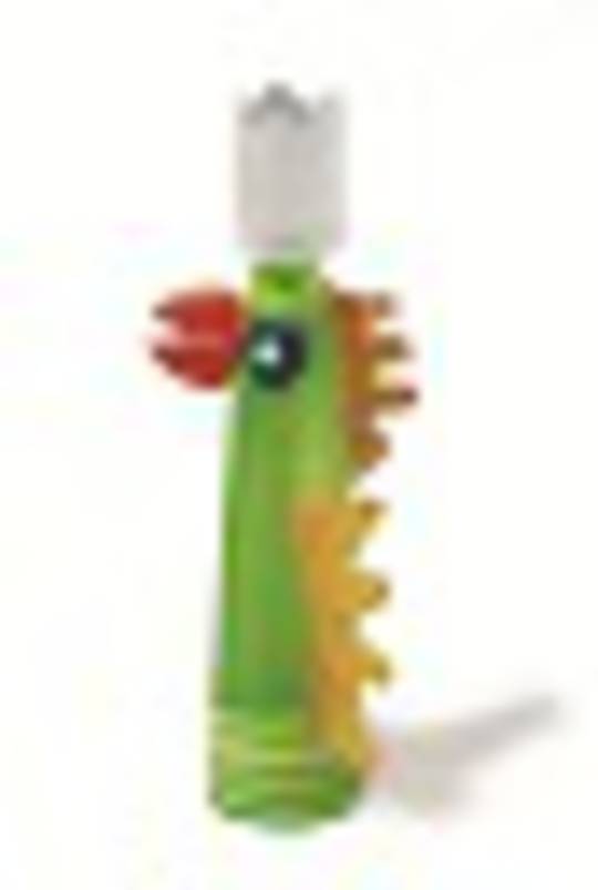Artglass Kiki Bird CandleStick Lime